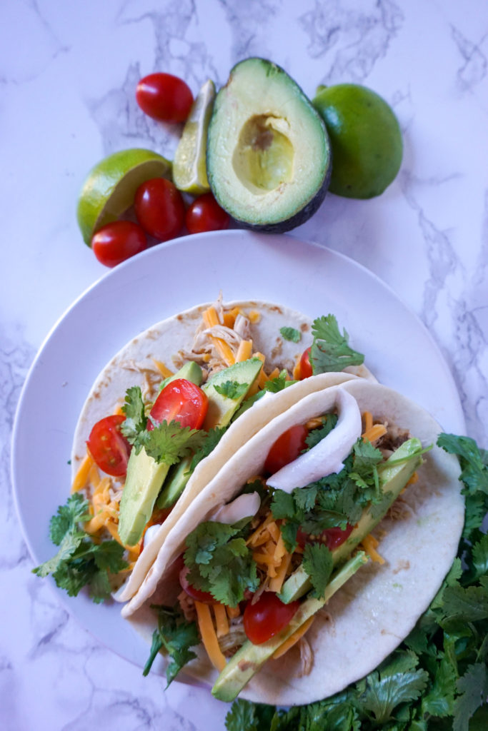 Instant Pot Chipotle Chicken in tacos