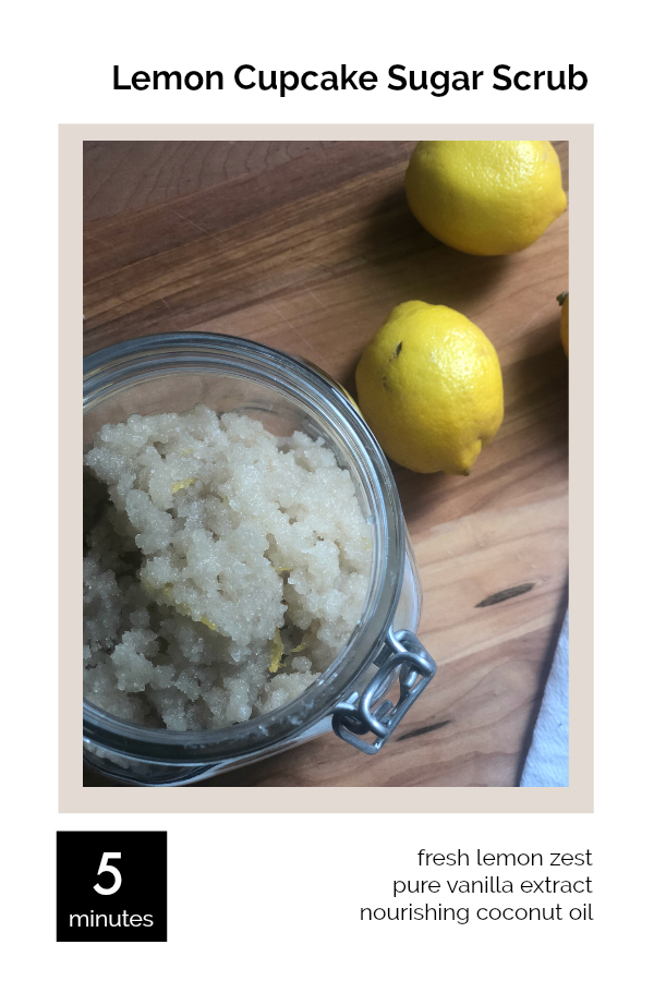 Lemon Cupcake Sugar Scrub