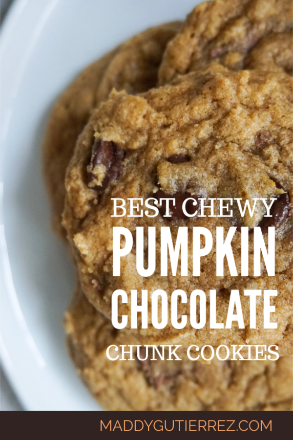 Chewy Pumpkin Chocolate Chip Cookies