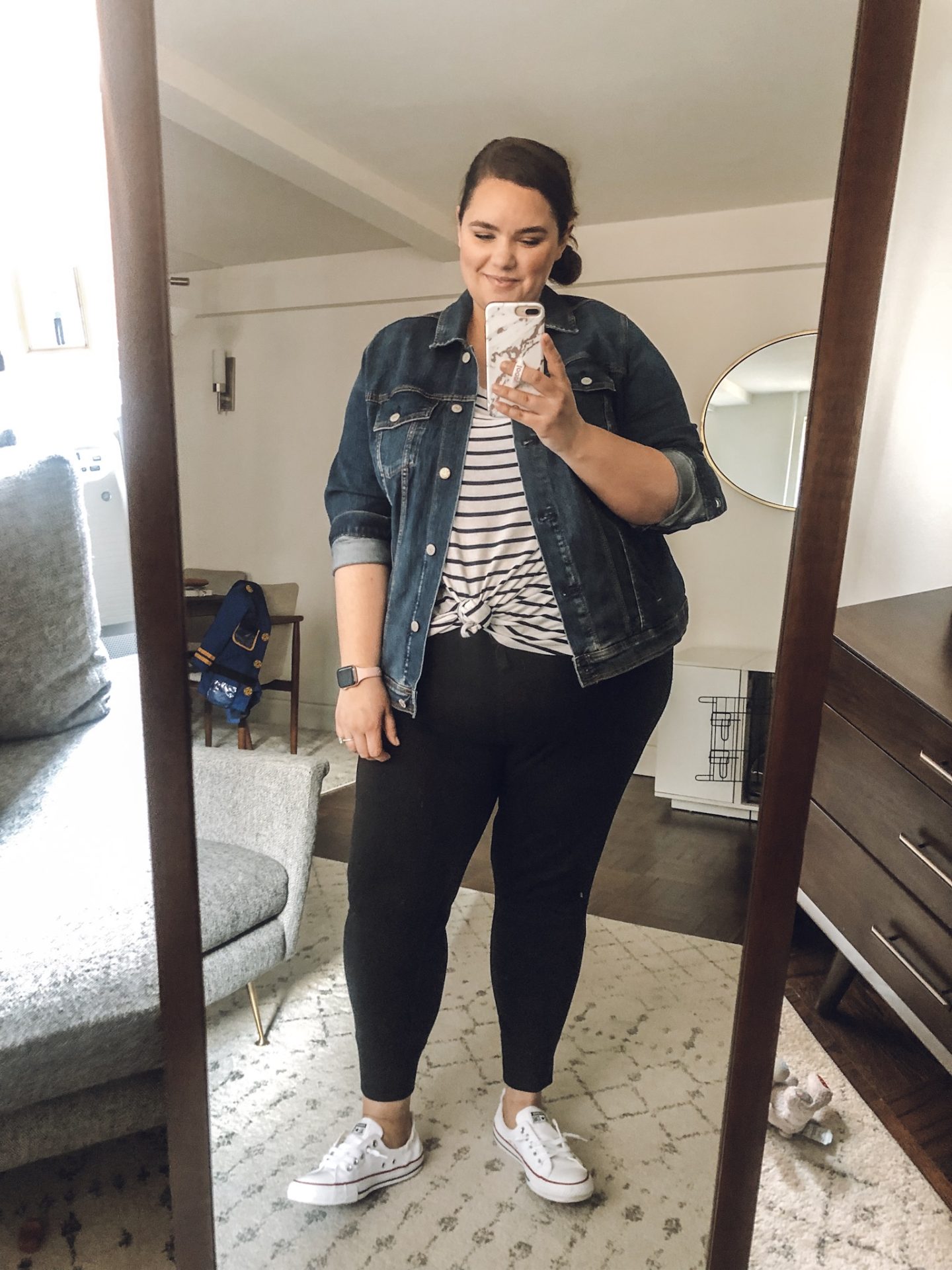 HOW TO STYLE A DENIM JACKET - PLUS SIZE