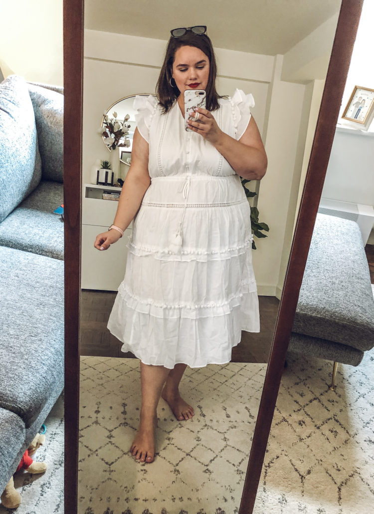  Plus Size White Dress