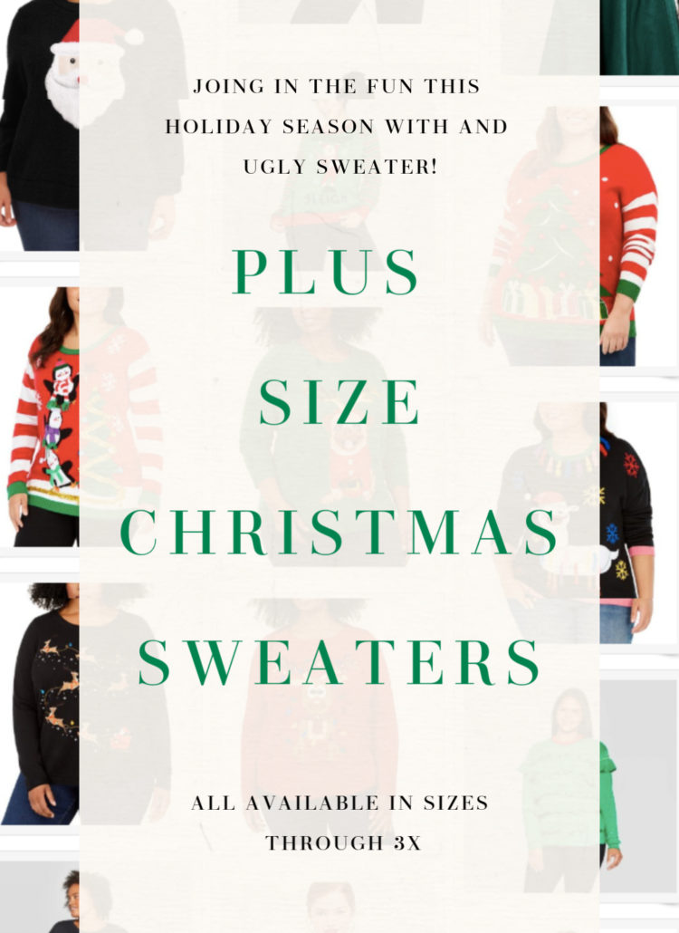 PLUS SIZE CHRISTMAS SWEATERS