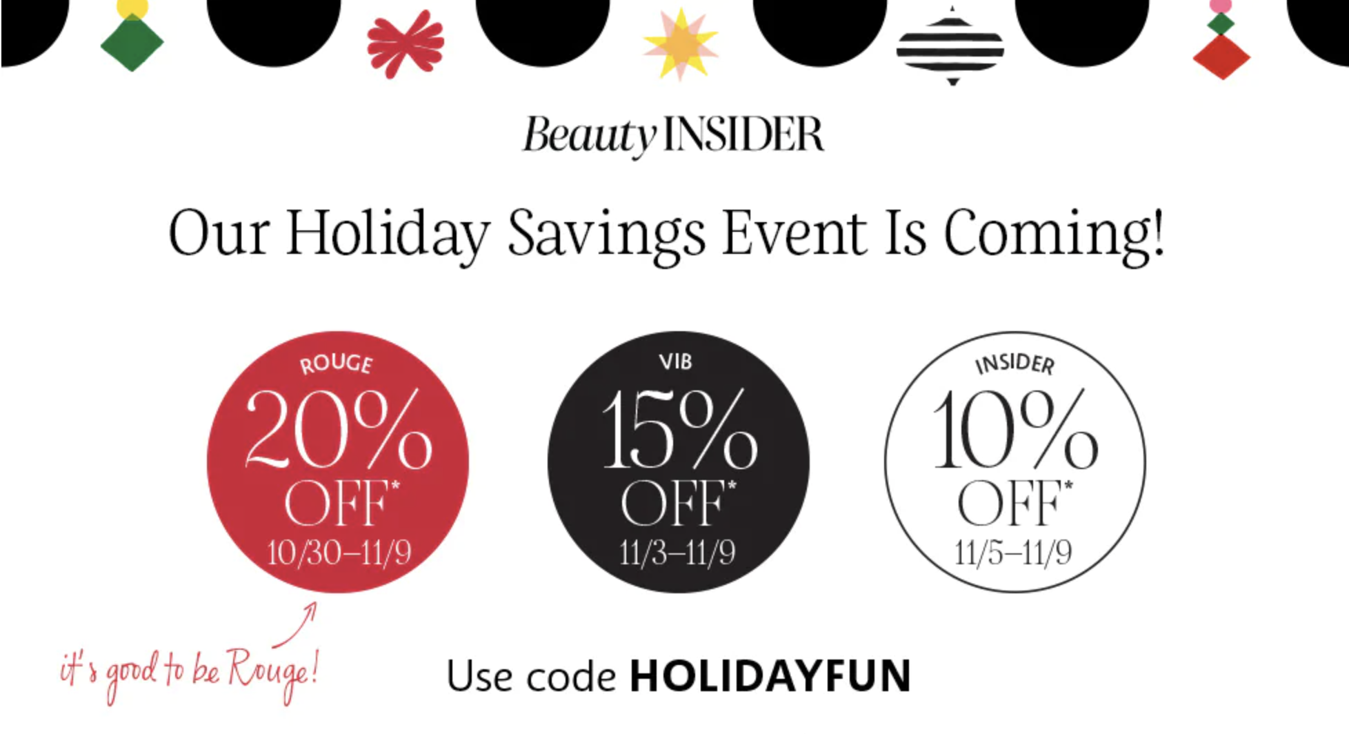 SEPHORA BEAUTY INSIDER SALE